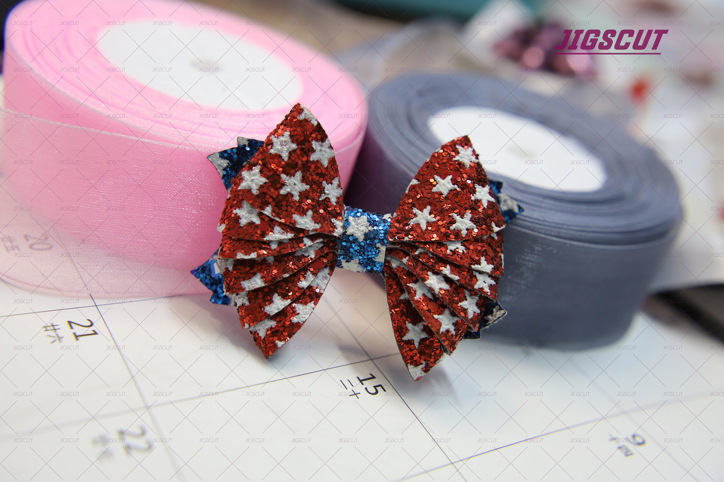 Hair Bow Cutting Die JIGSCUT-BOW0035-6L