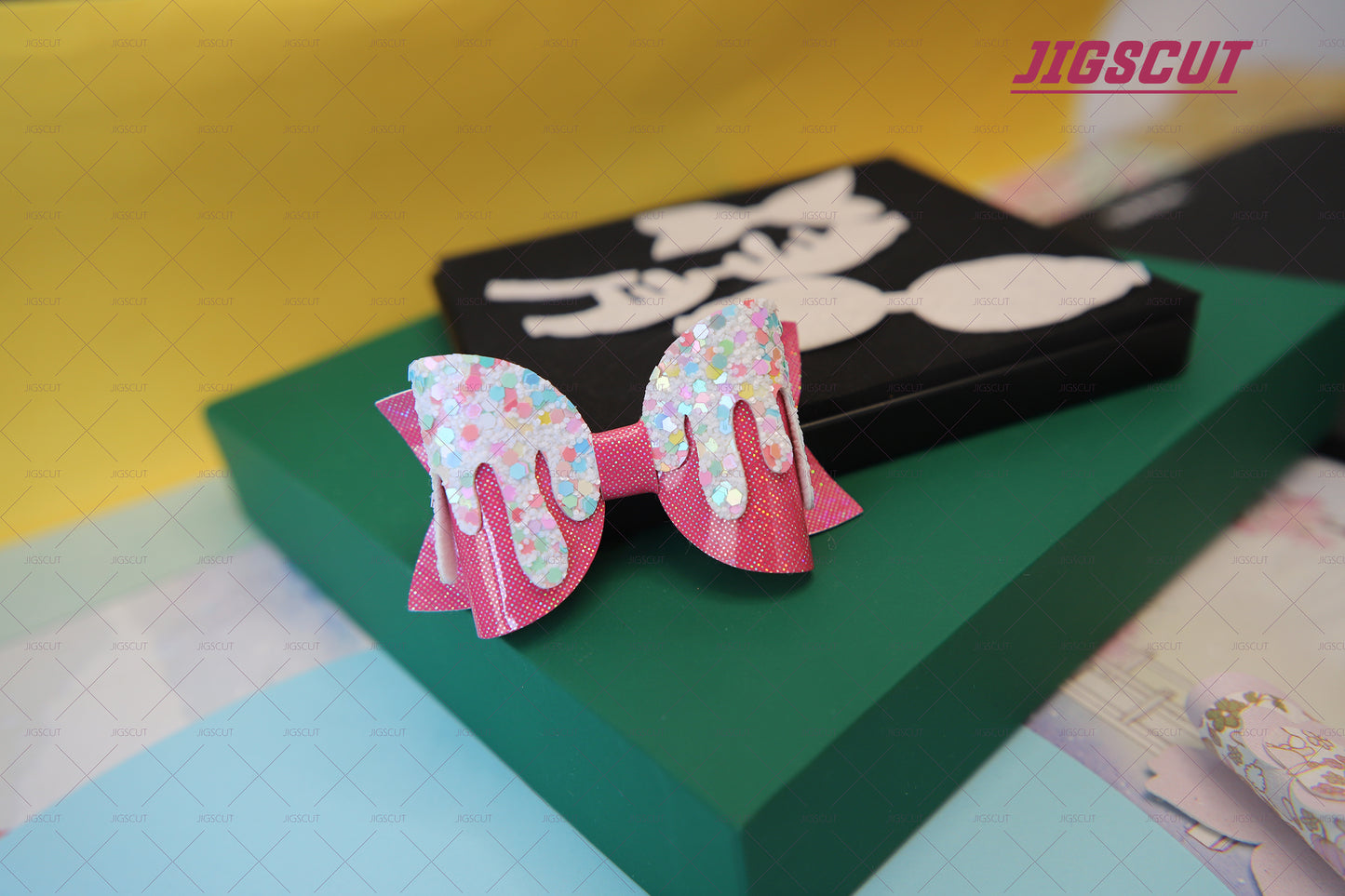 JIGSCUT-BOW0143  Ice Cream layer HAIR BOW CUTTING DIE