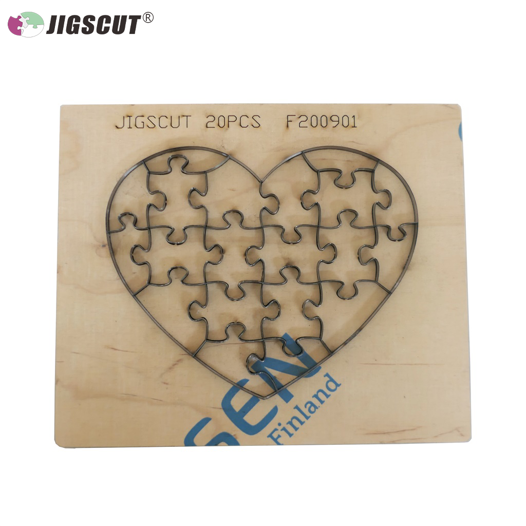 JIGSAW PUZZLE DIE HEART SHAPE A5-20PCS