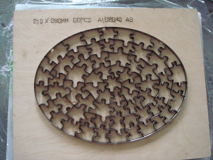 JIGSAW PUZZLE DIE Circle shape 55x55cm-695pcs Unique Style