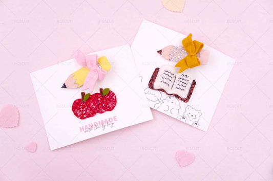 Clips of Pencils Books and Apples Cutting die  JIGSCUT-20250003