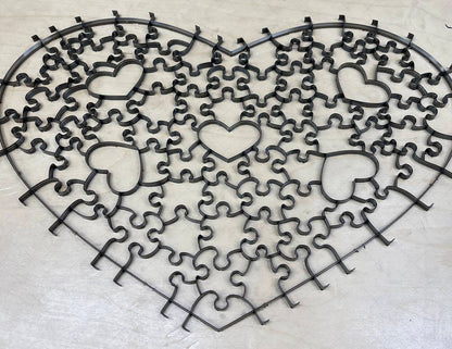 Unique Pcs Heart shape A3 size Puzzle Cutting Dies JIGSCUT UHD20260001