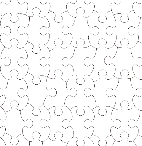 UNIQUE design Puzzle cutting Die JIGSCUT UQ-B