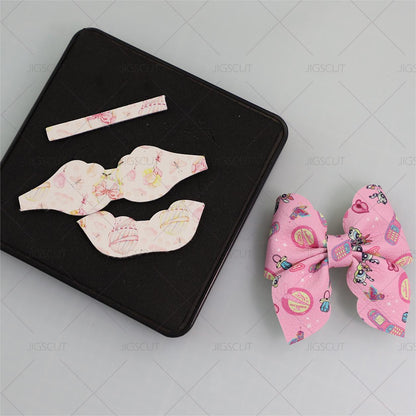 Hair Bow Cutting Die JIGSCUT-BOW0060 /61 /62 mini size 4*4inch die