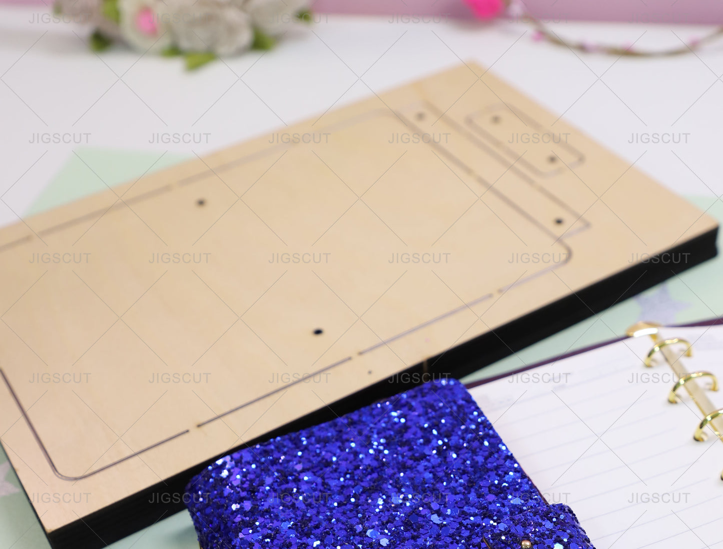 Notebook/Scrapbook Cover Cutting die Size 7.3*11.5inch JIGSCUT-20250002