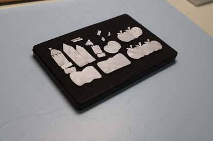Clips of Pencils Books and Apples Cutting die  JIGSCUT-20250003