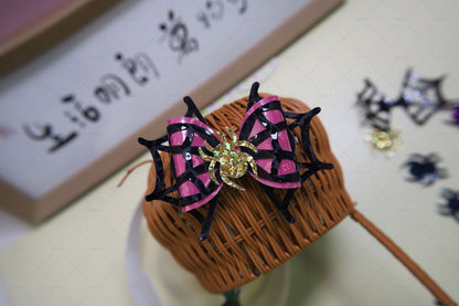 Hair Bow Cutting Die JIGSCUT-BOW0137 Spider Bow