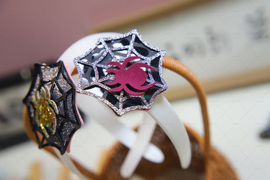 JIGSCUT-CLIPS0112 Spider Web Headband Halloween