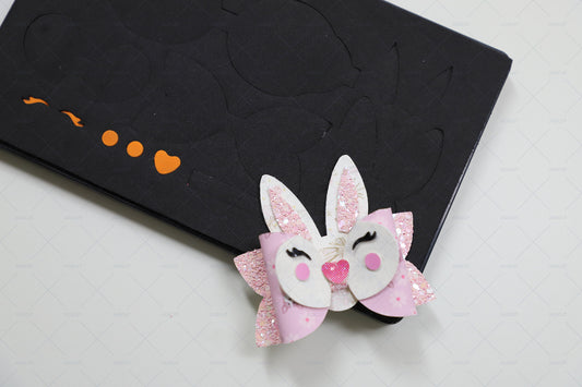 Hair Bow Cutting Die JIGSCUT-BOW00142 bunny bow