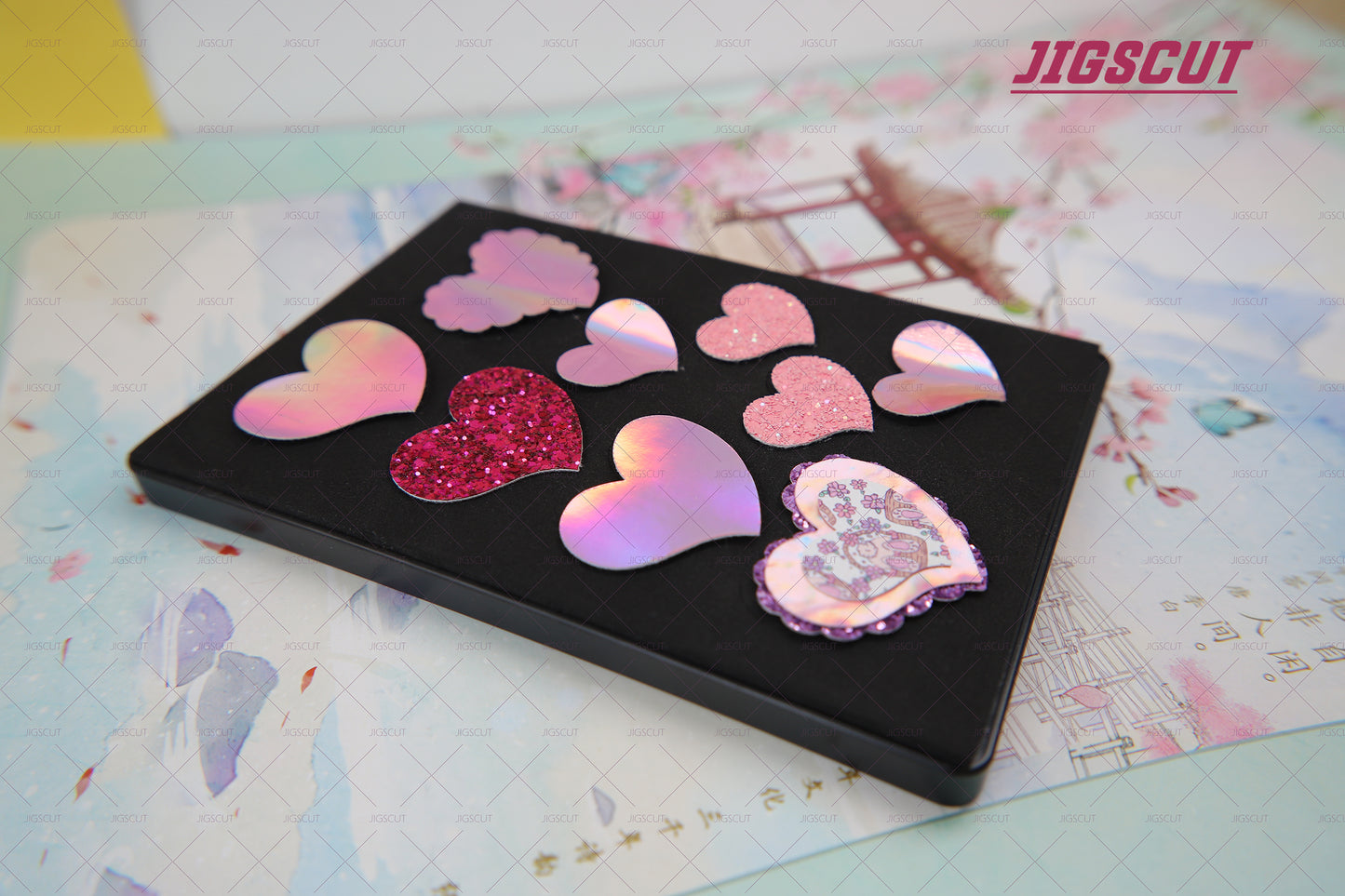 JIGSCUT-CLIPS0003 Hair Clips Cutting Die Heart Shape