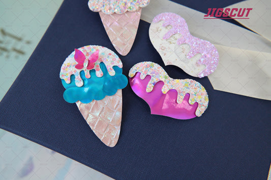 JIGSCUT-CLIPS0037 Hair Clips Cutting Die ice cream