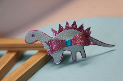 JIGSCUT-CLIPS0081 Hair Clips Cutting Die Dinosaur