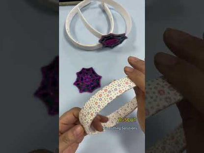 JIGSCUT-CLIPS0112 Spider Web Headband Halloween